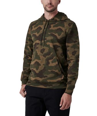 Lucky Brand Workwear Long Sleeve Camo French Terry Hoodie