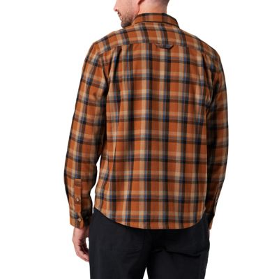 Image showing  Long Sleeve Framework Yarn Dyed Plaid Flannel Shirt