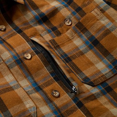 Image showing  Long Sleeve Framework Yarn Dyed Plaid Flannel Shirt