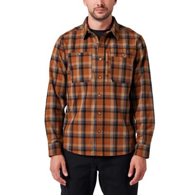 Lucky Brand Workwear Long Sleeve Framework Yarn Dyed Plaid Flannel Shirt