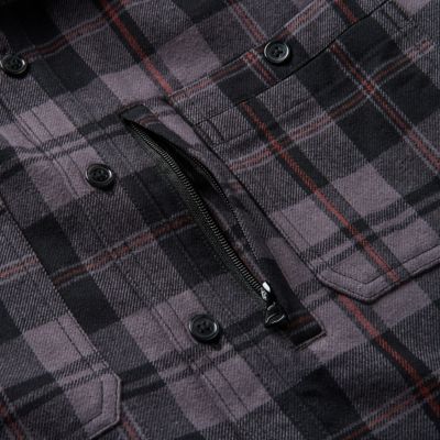 Image showing  Long Sleeve Harvest Yarn Dyed Plaid Flannel Shirt