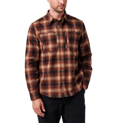 Lucky Brand Workwear Long Sleeve River Yarn Dyed Plaid Flannel Shirt