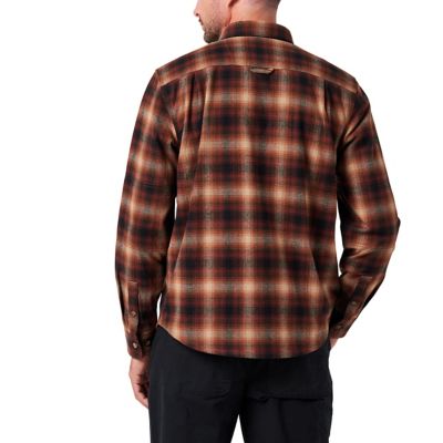 Image showing  Long Sleeve River Yarn Dyed Plaid Flannel Shirt