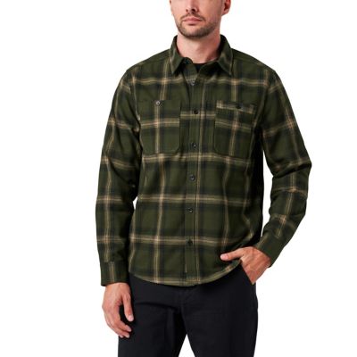 Lucky Brand Workwear Long Sleeve Hometown Yarn Dyed Plaid Flannel Shirt