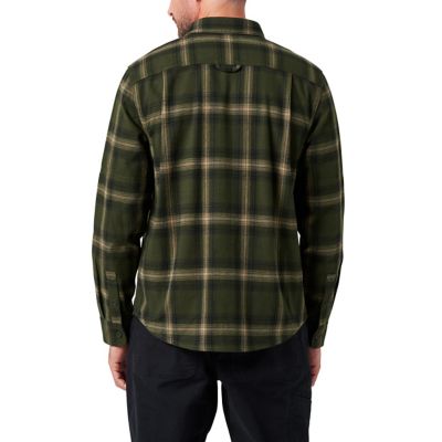 Image showing  Long Sleeve Hometown Yarn Dyed Plaid Flannel Shirt