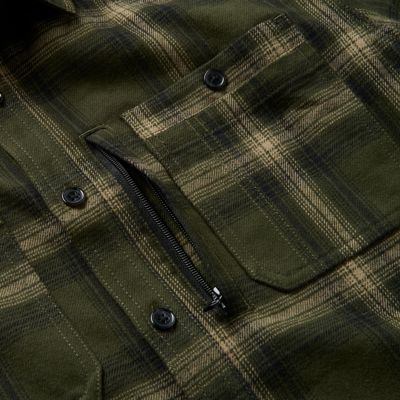 Image showing  Long Sleeve Hometown Yarn Dyed Plaid Flannel Shirt