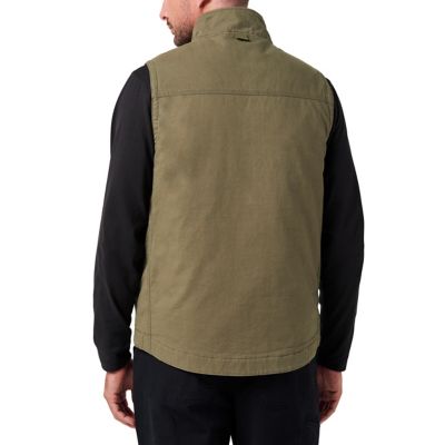 Image showing  Zip Canvas Vest with Plaid Flannel Lining