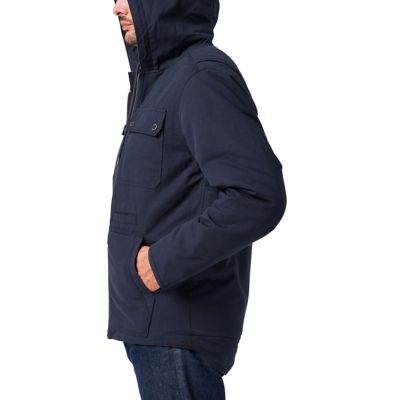 Image showing  Zip Hooded Canvas Chore Coat with Sherpa Lining