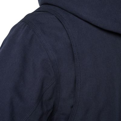 Image showing 5 th Lucky Brand Workwear Zip Hooded Canvas Chore Coat with Sherpa Lining