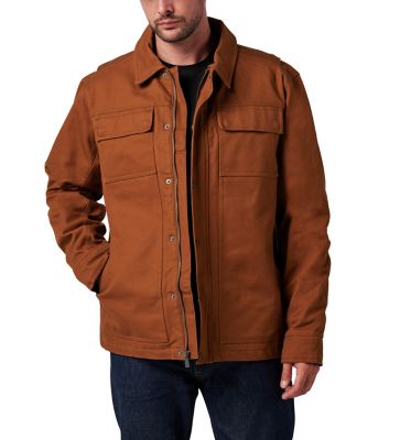 Lucky Brand Workwear Full Zip Canvas Chore Jacket with Quilted Lining