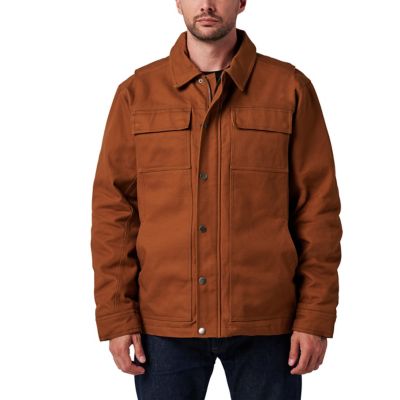 Image showing  Full Zip Canvas Chore Jacket with Quilted Lining