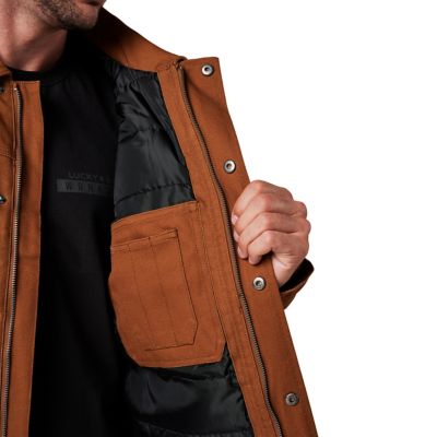 Image showing  Full Zip Canvas Chore Jacket with Quilted Lining