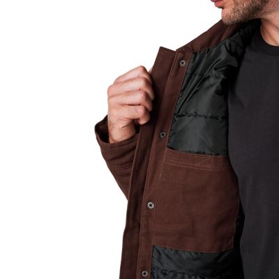 Image showing 5 th Lucky Brand Workwear Full Zip Canvas Chore Jacket with Quilted Lining