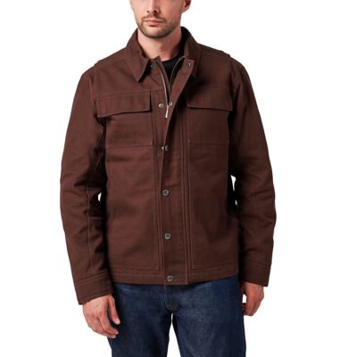 Image showing 1 th Lucky Brand Workwear Full Zip Canvas Chore Jacket with Quilted Lining