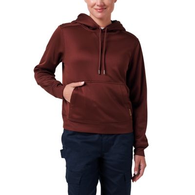 Image showing  Long Sleeve Fleece Hoodie with Contrast Hood Lining