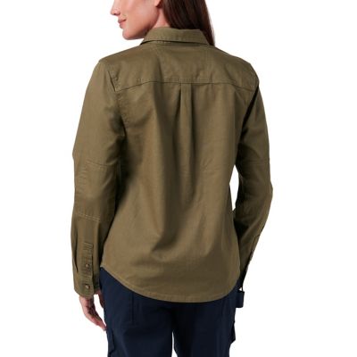 Image showing  Long Sleeve Solid Stretch Twill Workshirt