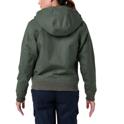 Image showing  Hooded Canvas Chore Jacket with Sherpa Lining