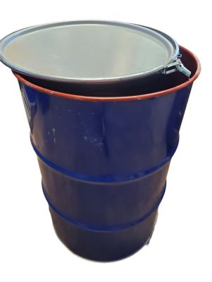 Image showing  Complete Barrel Camp Stove System - Includes 55 gal. Recycled Steel Drum & Cast Iron Stove Kit