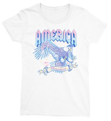 Lost Creek Women's Printed Short Sleeve T-Shirt, Americana