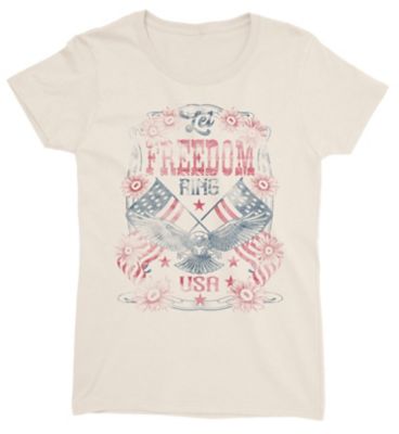 Lost Creek Women's Printed Short Sleeve T-Shirt, Americana