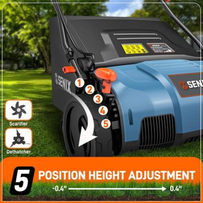 Image showing  13 Amp 15 in. Electric Dethatcher and Scarifier with Collection Bag