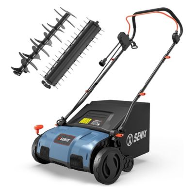 Image showing 6 th Senix 13 Amp 15 in. Electric Dethatcher and Scarifier with Collection Bag