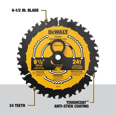 DeWALT 6 1/2 in. 24T Circular Saw Blade