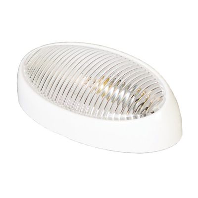 Arcon Oval Porch Light, White Base, 51251