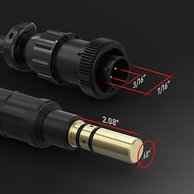 Image showing  150Amp, 10 ft. Cable, Aluminum Welding Spool Gun Fits Miller Welder