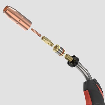 Image showing  250Amp, 15 ft. Cable, Replacement MIG Gun For Miller M-25