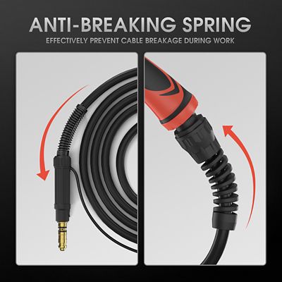Image showing  10Amp, 10 ft. Cable, Replacement Flexible MIG Welding Gun for Lincoln Magnum 100L K530-6