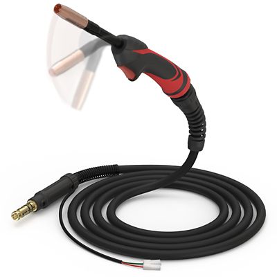 YesWelder 100Amp, 10 ft. Cable, Replacement Flexible MIG Welding Gun for Lincoln Magnum 100L K530-5