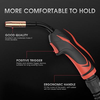 Image showing  100Amp, 10 ft. Cable, Replacement Flexible MIG Welding Gun for Lincoln Magnum 100L K530-5