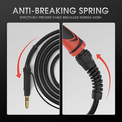 Image showing  100Amp, 10 ft. Cable, Replacement Flexible MIG Welding Gun for Lincoln Magnum 100L K530-5
