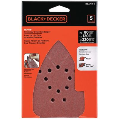 Black & Decker BDAMX-5 Assorted Sandpaper - 5 pk (for B&D Mouse Sander).