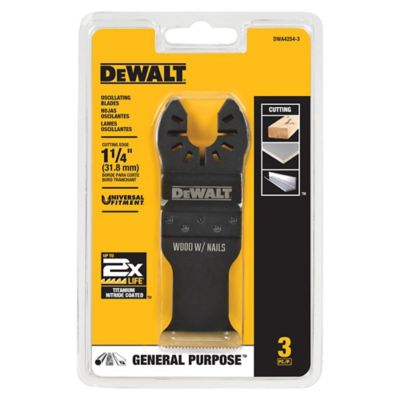DEWALT Oscillating Blades (3 pack) 1-1/4 in. Wood and Metal Cutting