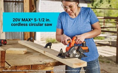 Image showing 6 th Black & Decker 20V Circular Saw With Battery and Charger