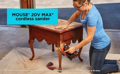 Image showing  20V Cordless Mouse Sander with Battery