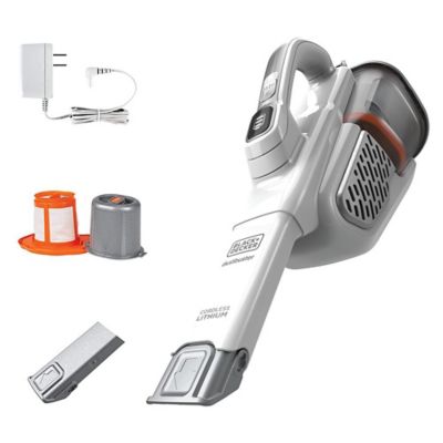 Image showing  HHVK320J10 DustBuster AdvancedClean+ Cordless Handheld Vacuum (White)