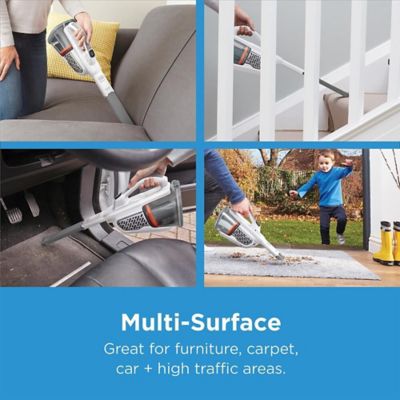 Image showing  HHVK320J10 DustBuster AdvancedClean+ Cordless Handheld Vacuum (White)