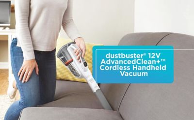 Image showing 5 th Black & Decker HHVK320J10 DustBuster AdvancedClean+ Cordless Handheld Vacuum (White)