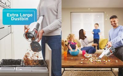 Image showing 6 th Black & Decker HHVK320J10 DustBuster AdvancedClean+ Cordless Handheld Vacuum (White)