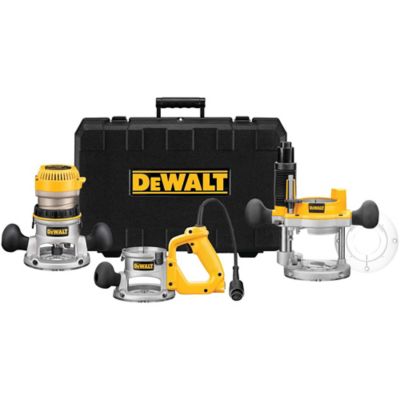 DeWALT DW618B3 3-Base Router Kit with DW618 Motor