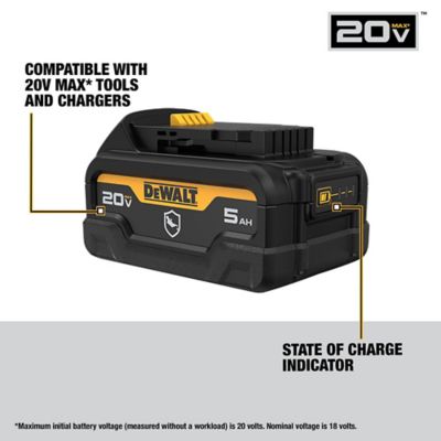 Image showing  DCB205G 20V Max Oil-Resistant 5Ah Battery