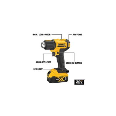 Image showing  DCE530P1 20V Max Heat Gun Kit