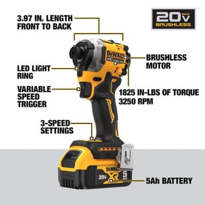 Image showing  DCF850P1 20V Max Atomic Impact Driver-5Ah