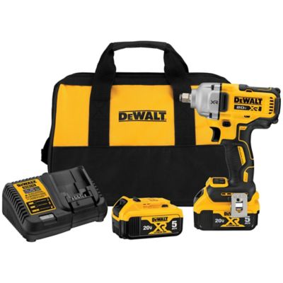 DeWALT DCF891P2 20V Max 1/2 in. Mid-Range Impact Wrench Kit (Hog Ring Anvil)