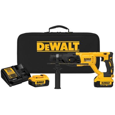 DeWALT DCH133M2 20V MAX* XTREME Cordless Brushless 1 in SDS+ Rotary Hammer Drill Kit