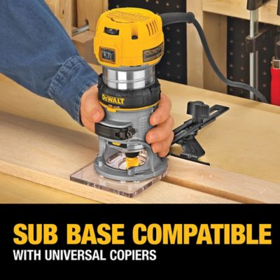 Image showing 5 th DEWALT DWP611PK 1.25 hp Premium Compact Router Plunge Kit