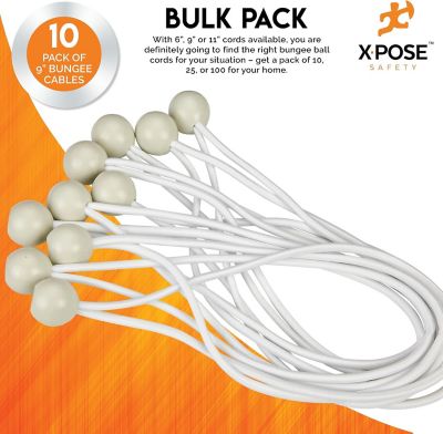 Image showing  Ball Bungees White 9 in. - 10 pk.